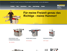 Tablet Screenshot of hammer-maschinen.de